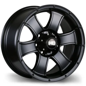 Fast HD – Terrano – Black – 16″x8″ 18mm – All weather Wheels – F223-1680-63BT+18C661